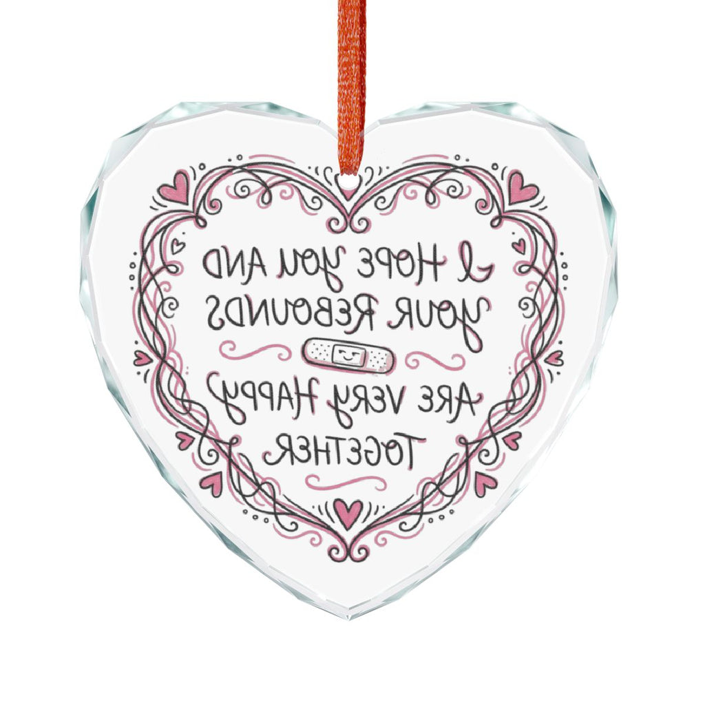 Heart-shaped decorative hanging ornament