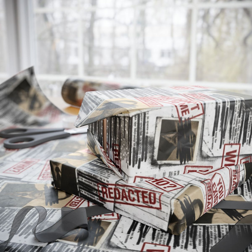 Vintage Newspaper Patterned Gift Wrap Paper