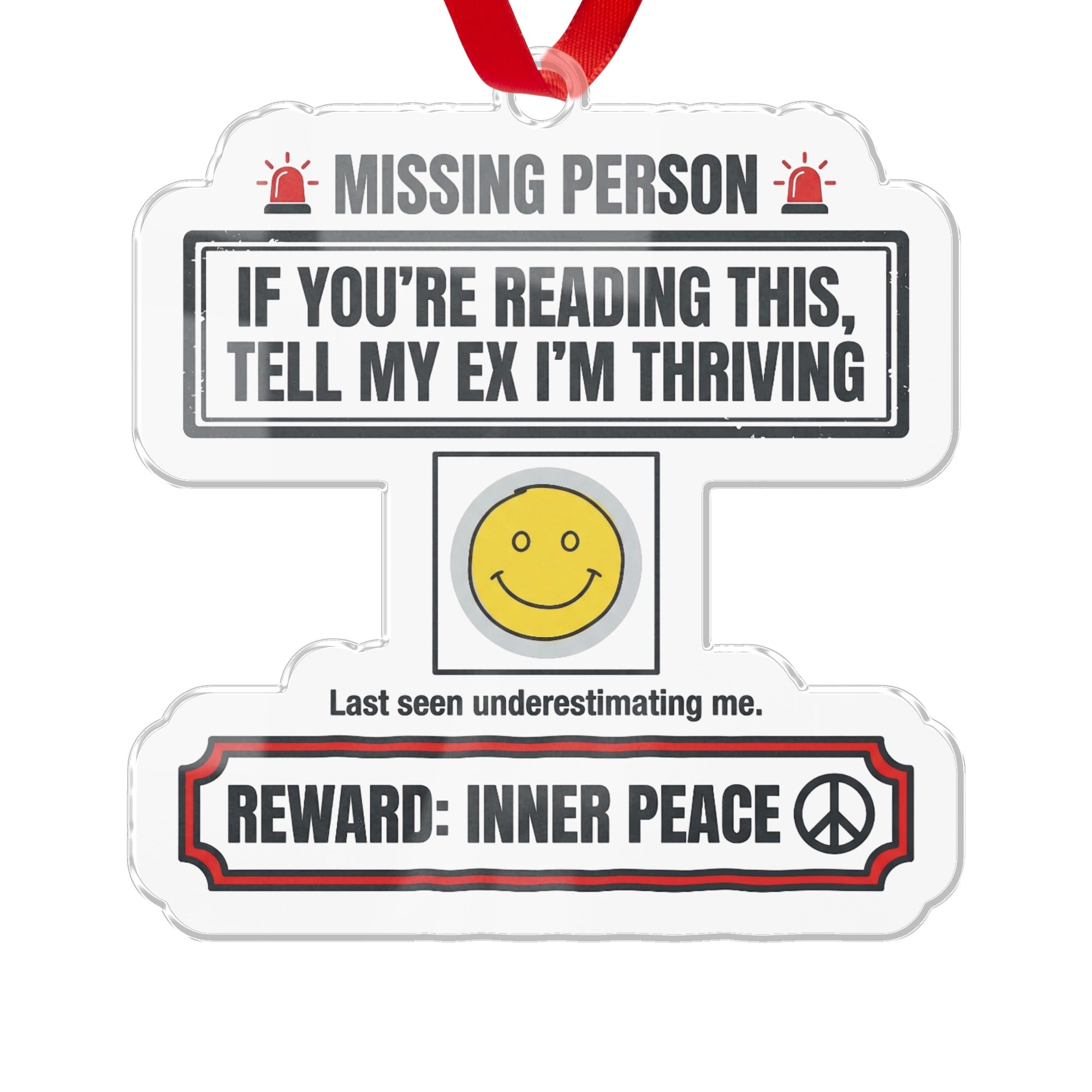 Missing Person Ex Thriving Inner Peace Ornament