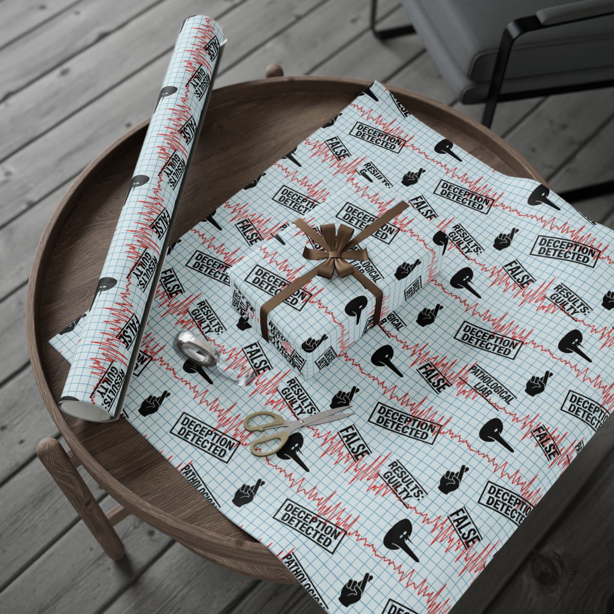 Deception Detected Custom Wrapping Paper product