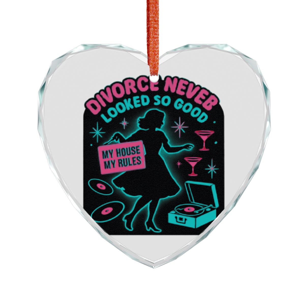 Divorce Never Looked So Good heart-shaped product