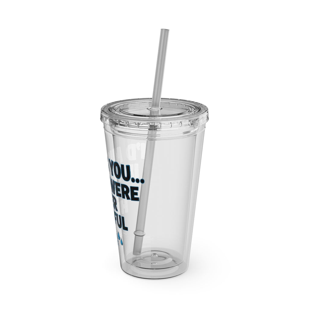 Motivational Insulated Cup with Reusable Straw product