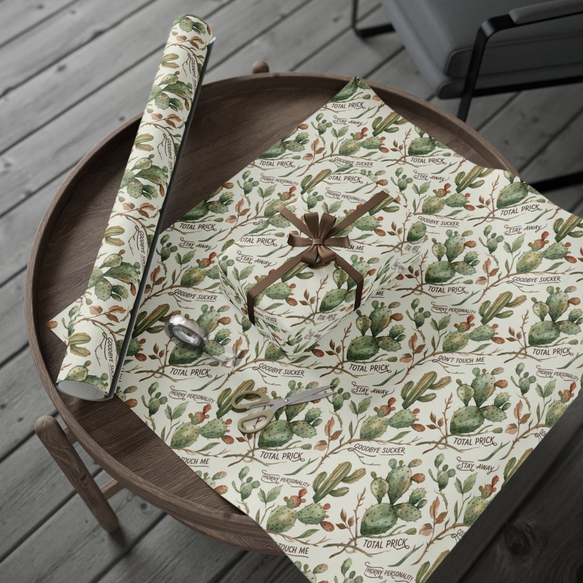 Cactus and Succulent Printed Gift Wrapping Paper