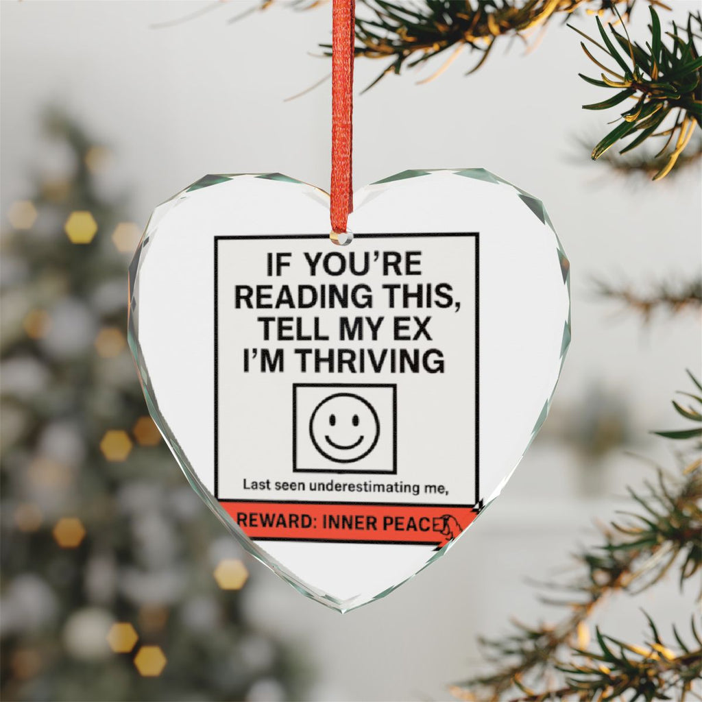 Heart Shaped Ornament If You're Reading This Gag Gift