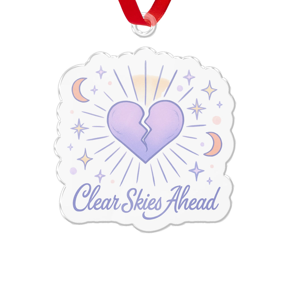 Clear Skies Ahead Heart Ornament