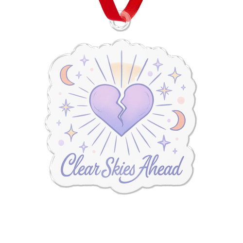 Clear Skies Ahead Heart Ornament
