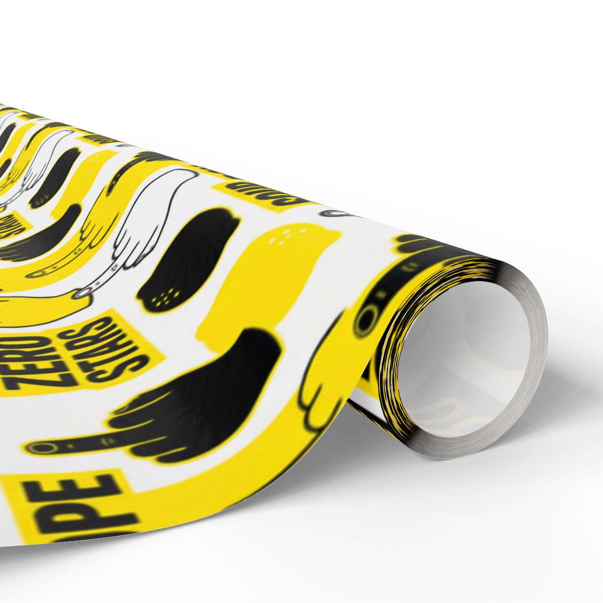 Creative Yellow and Black Patterned Wrapping Paper