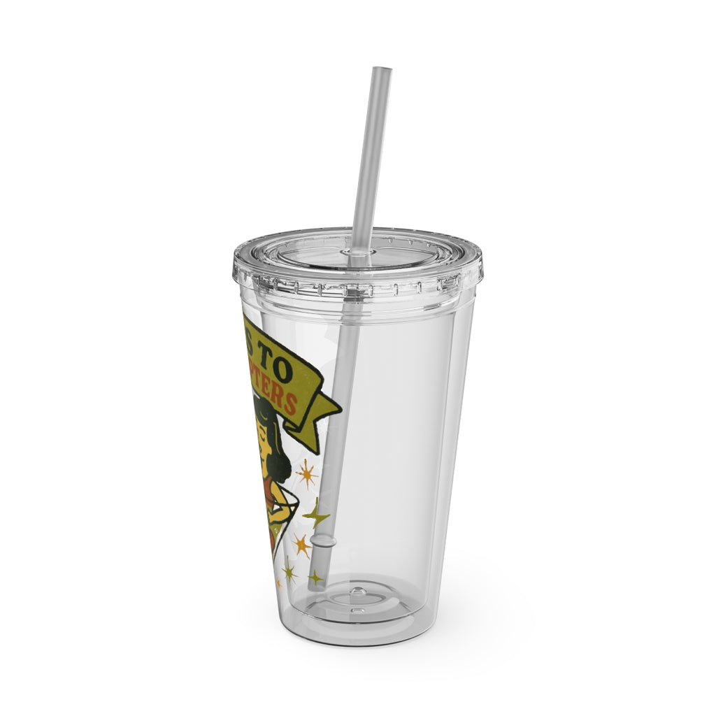 Cheers To The Years Confetti Design Tumbler