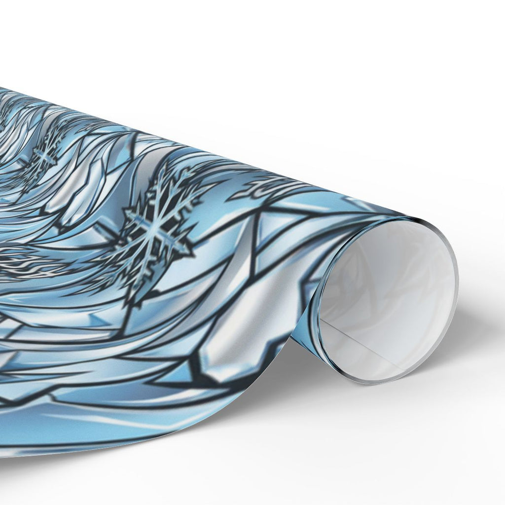 Blue Snowflake Pattern on Rolled Sheet product