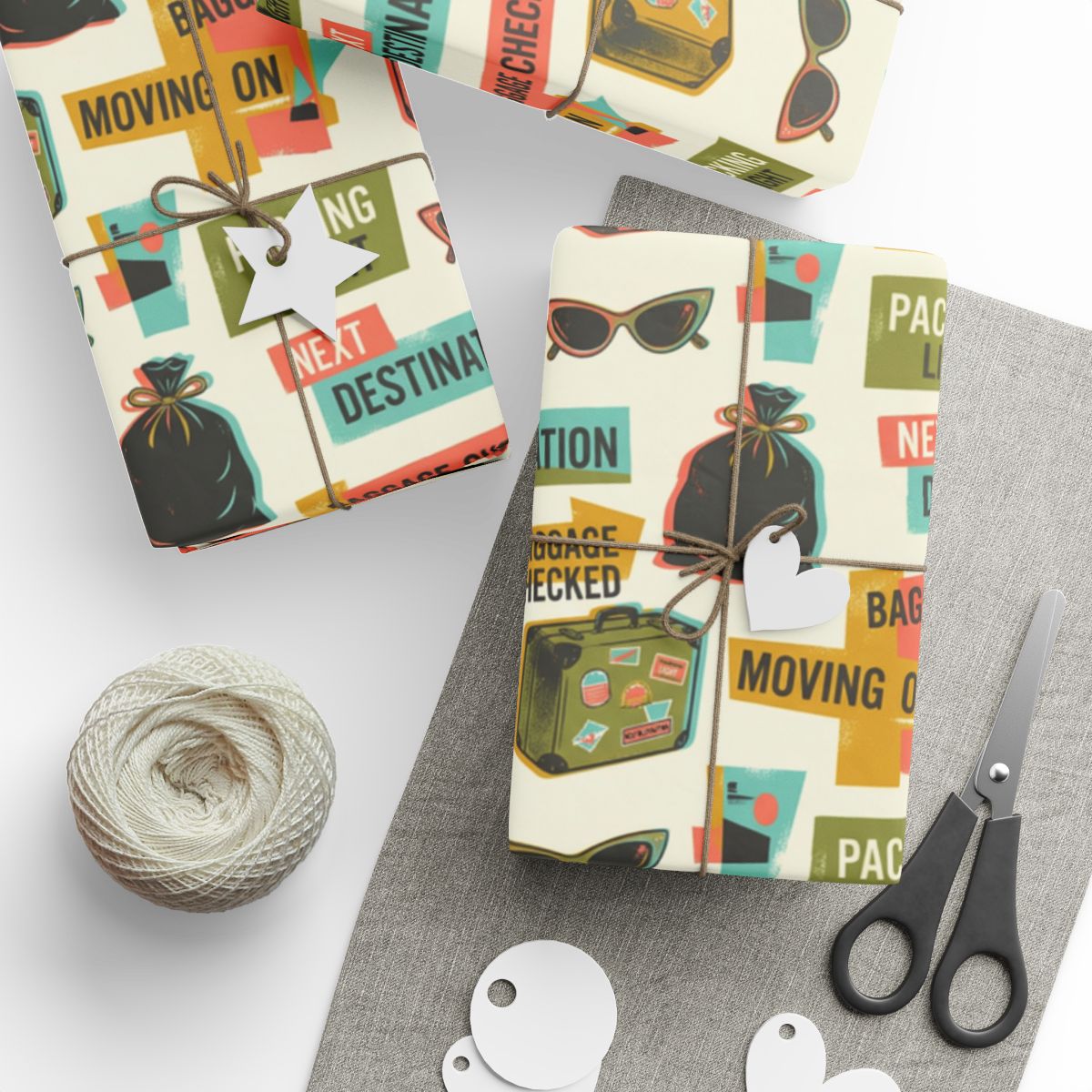 Travel Themed Gift Wrapping Paper for Special Occasions