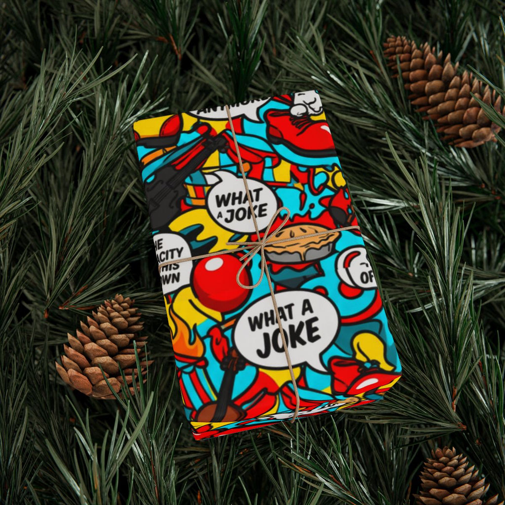 Colorful What A Joke Wrapping Paper Gift Wrap