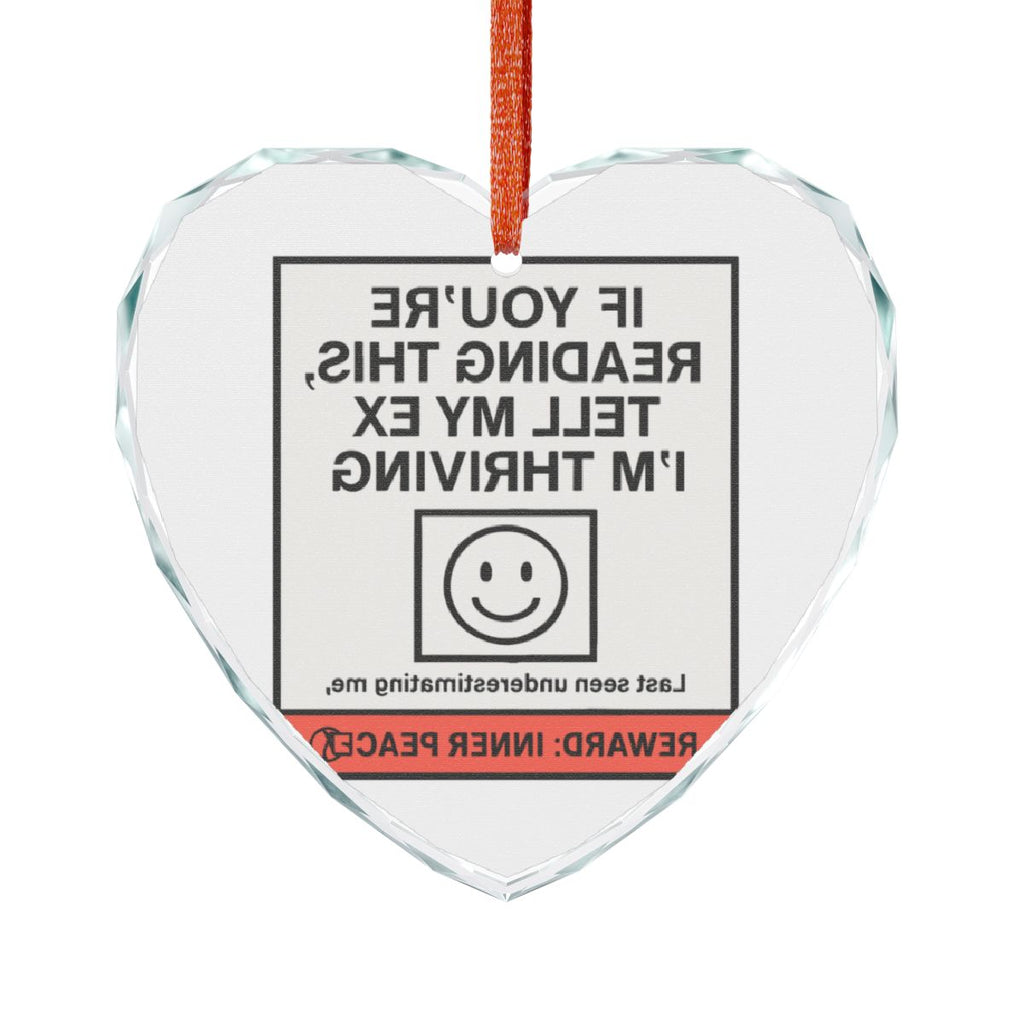 Humorous Decorative Heart Ornament for Unique Gifting