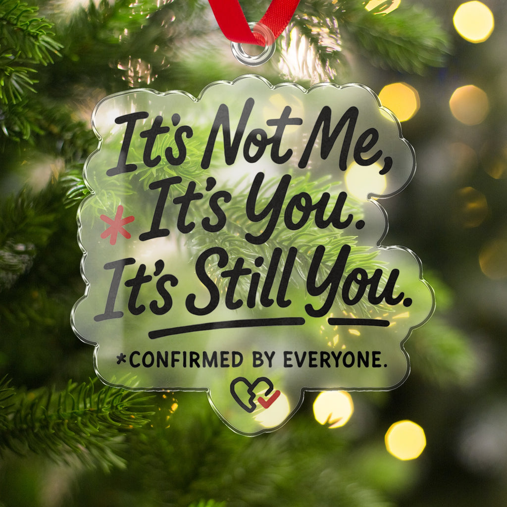 It's Not Me It's You It's Still You Holiday Ornament