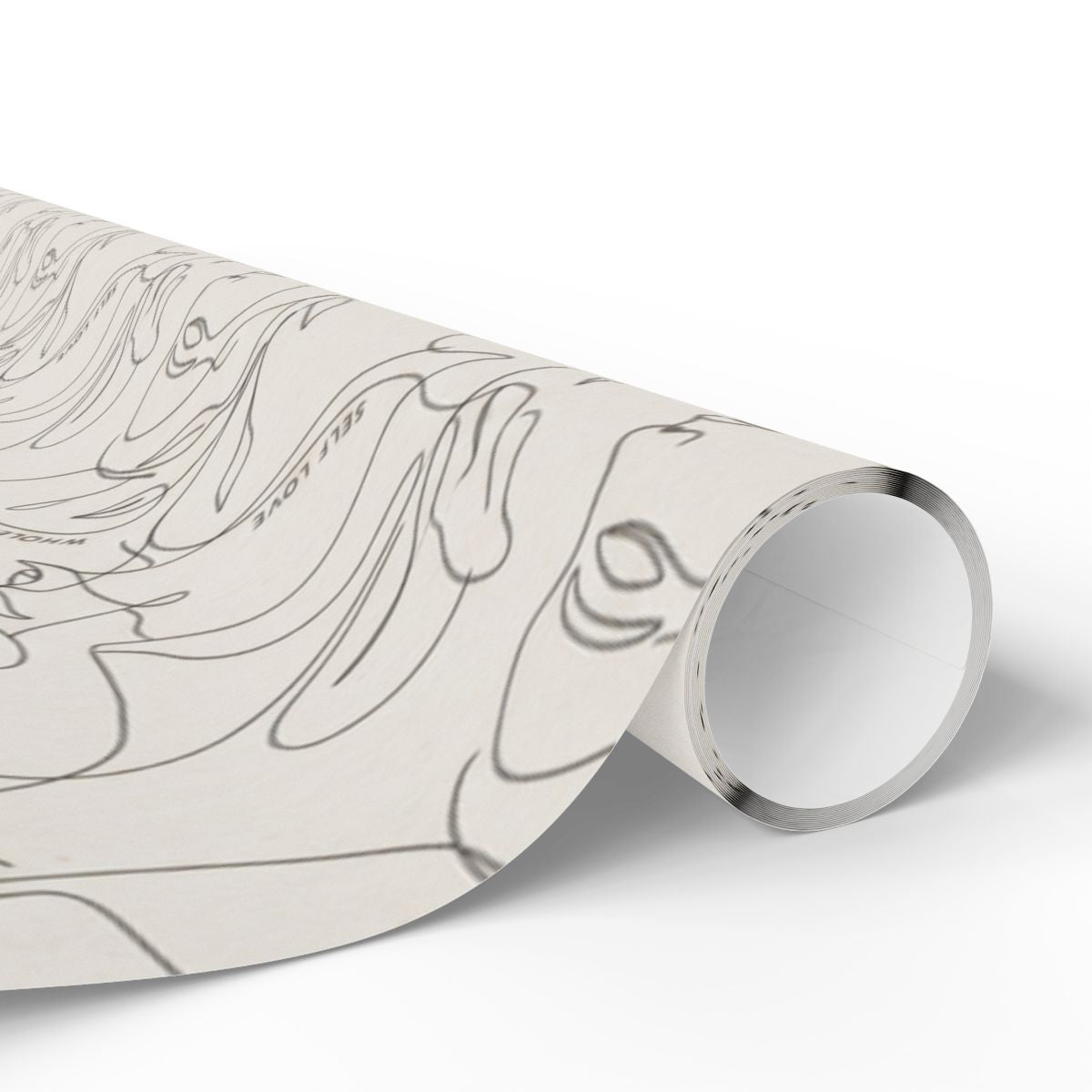 Minimalist Abstract Faces Line Drawing Art product