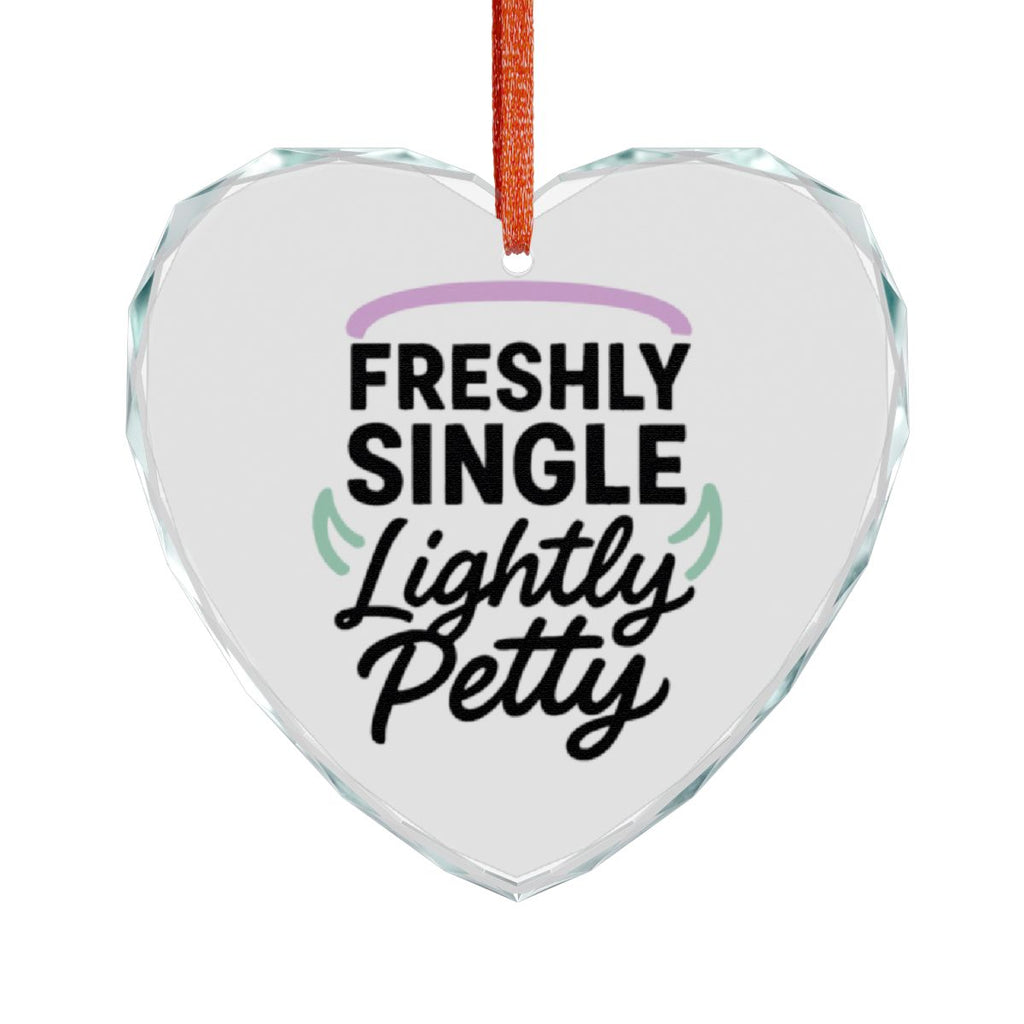 Freshly Single Lightly Petty Heart-shaped Ornament