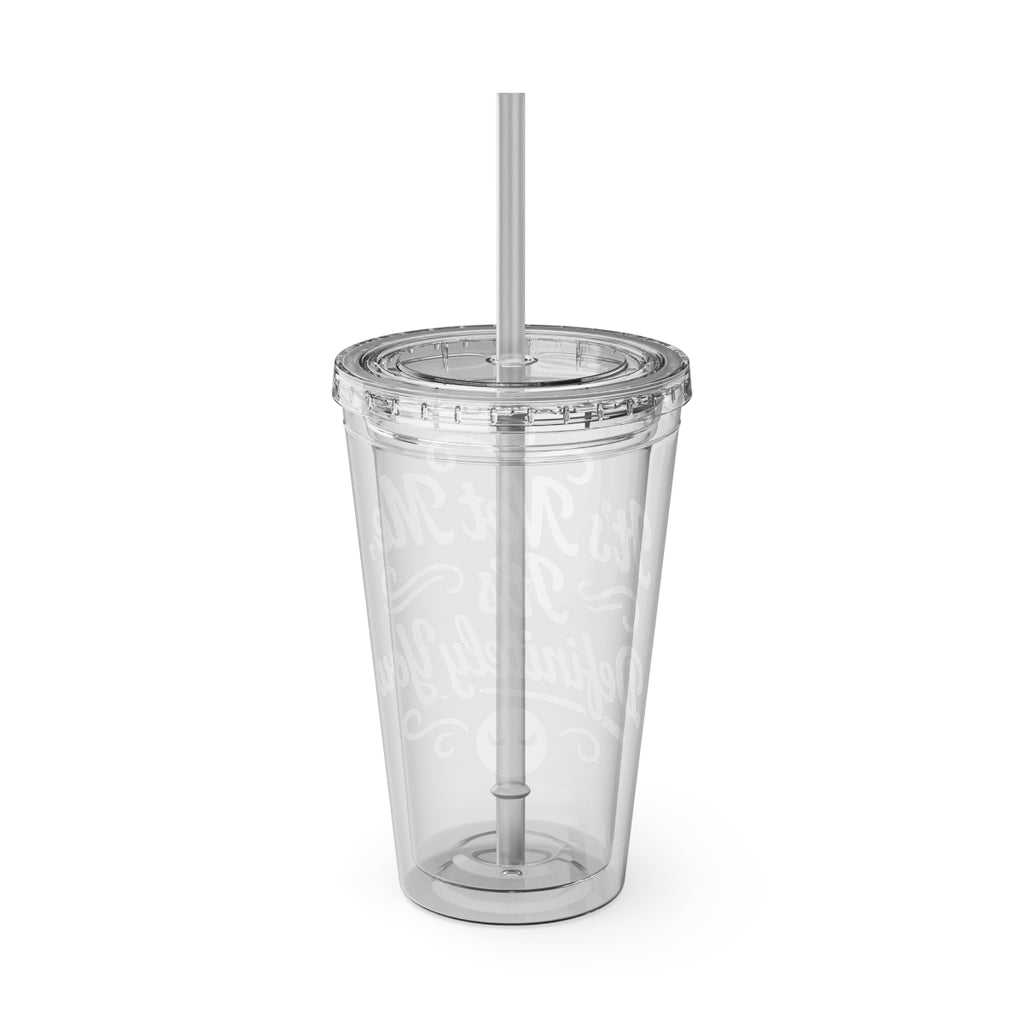 Transparent Travel Tumbler with Straw 20oz