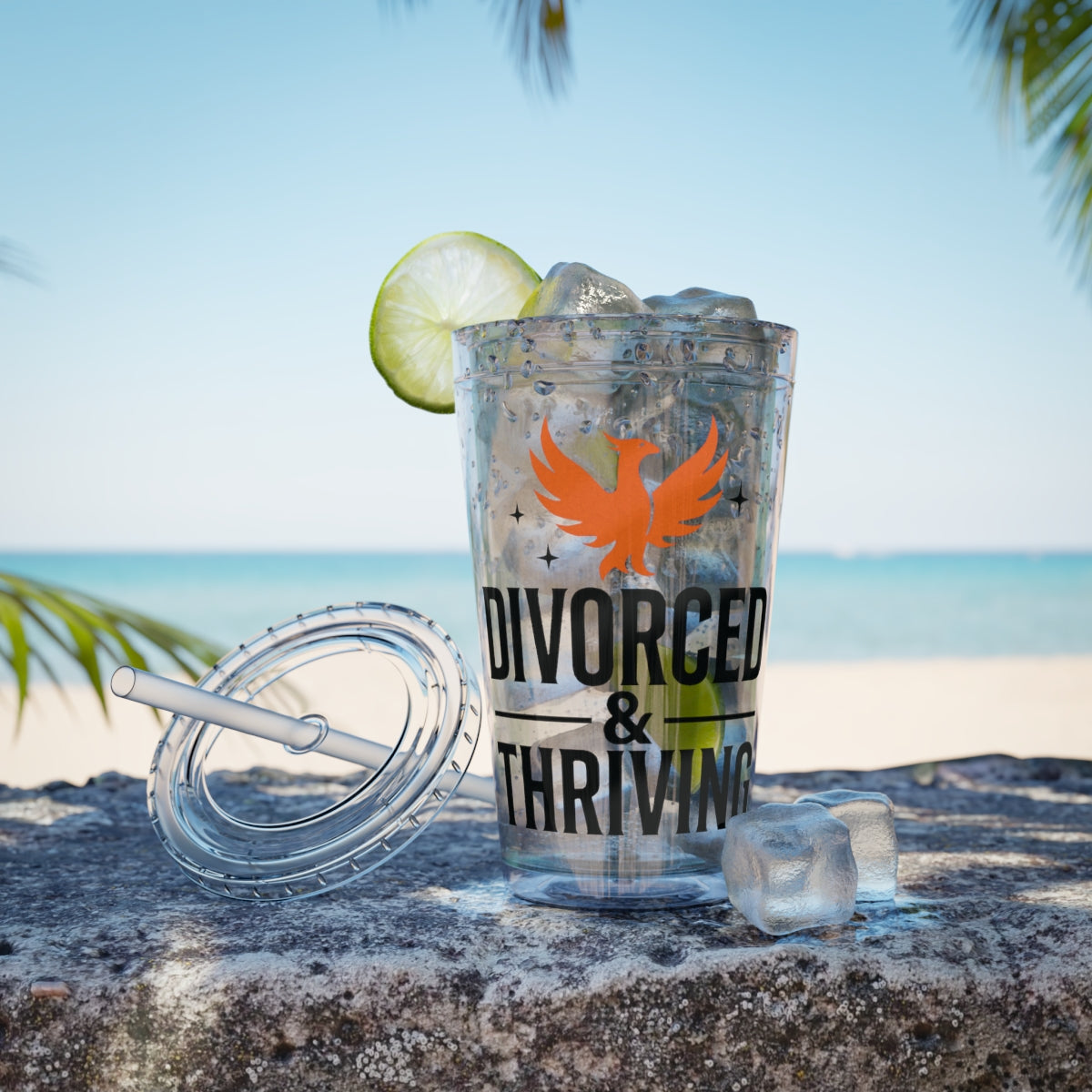 Divorced and Thriving Phoenix Tumbler Travel Cup