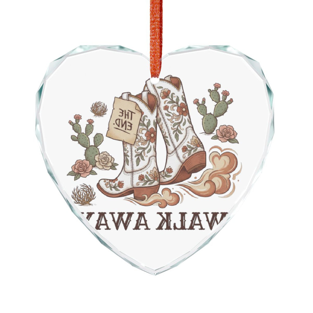 Unique Southwest Cowboy Boots Walk Away Ornament