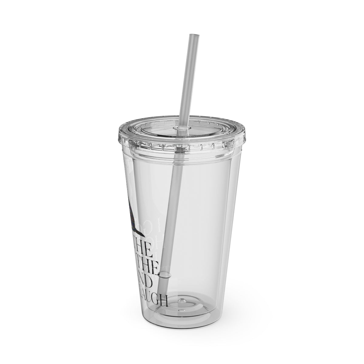 Clear Tumbler with Lid and Straw Drinkware Product