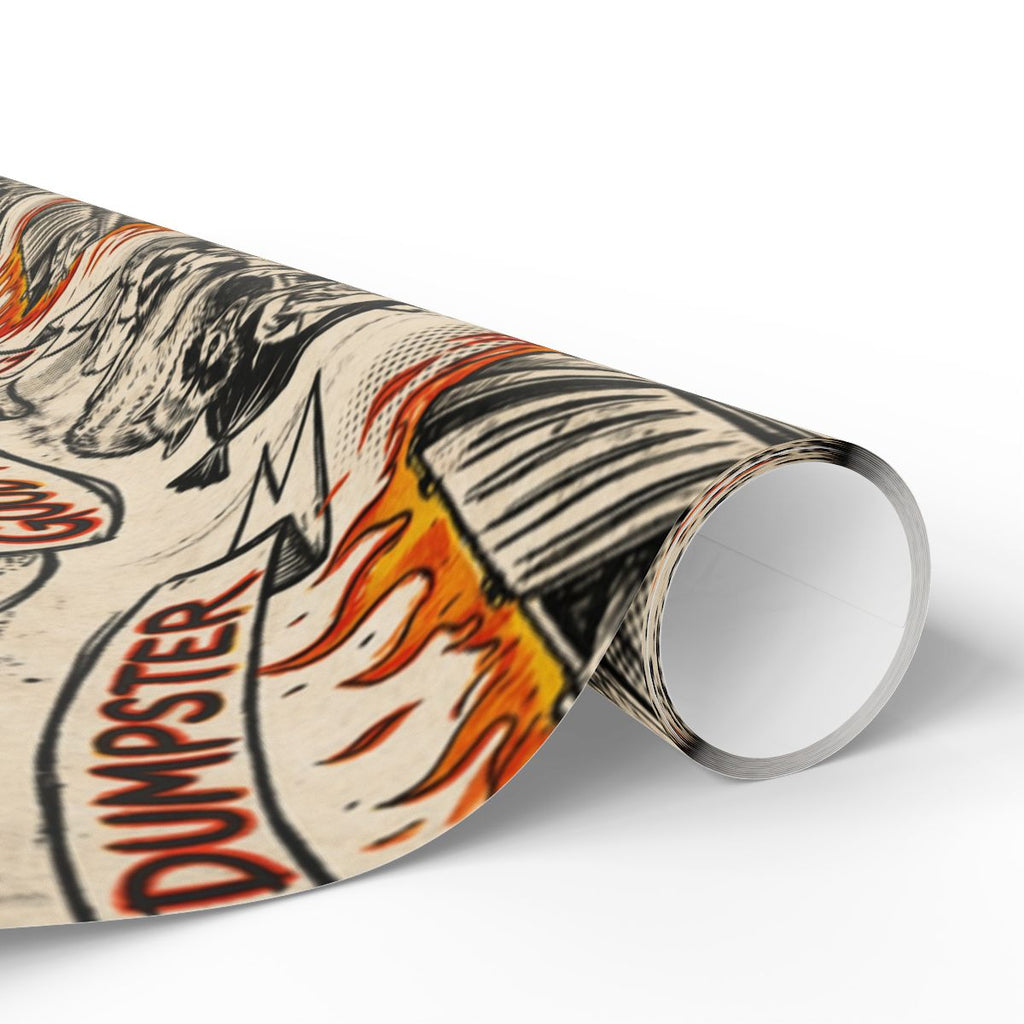 Dumpster Fire Cartoon Art Printed Poster