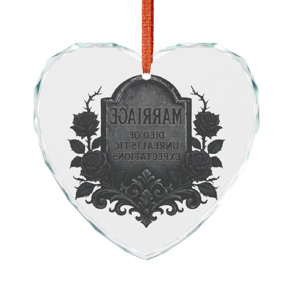 Marriage Did of Unrealistic Expectations Heart Ornament