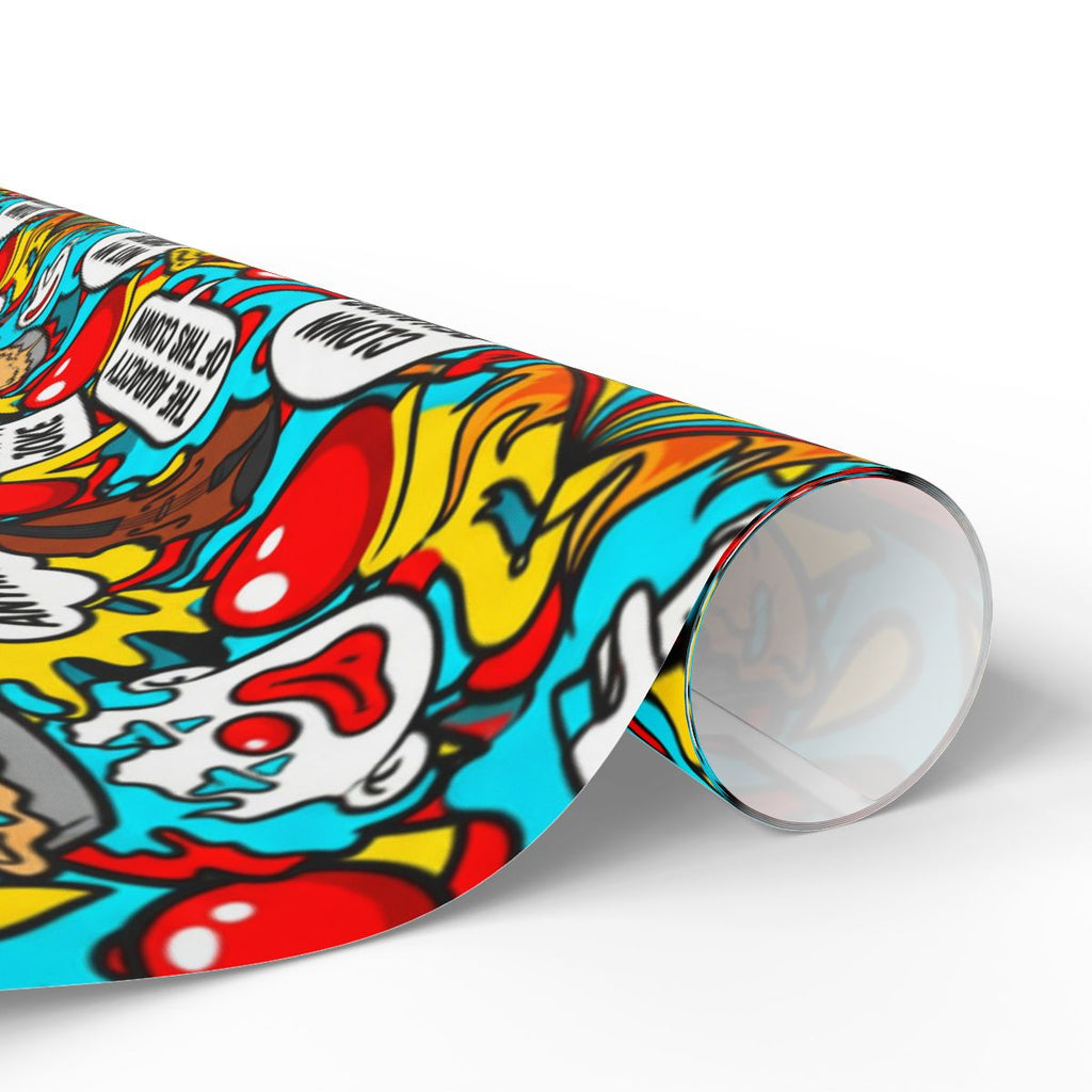 Colorful Comic Style Wrap with Various Expressions