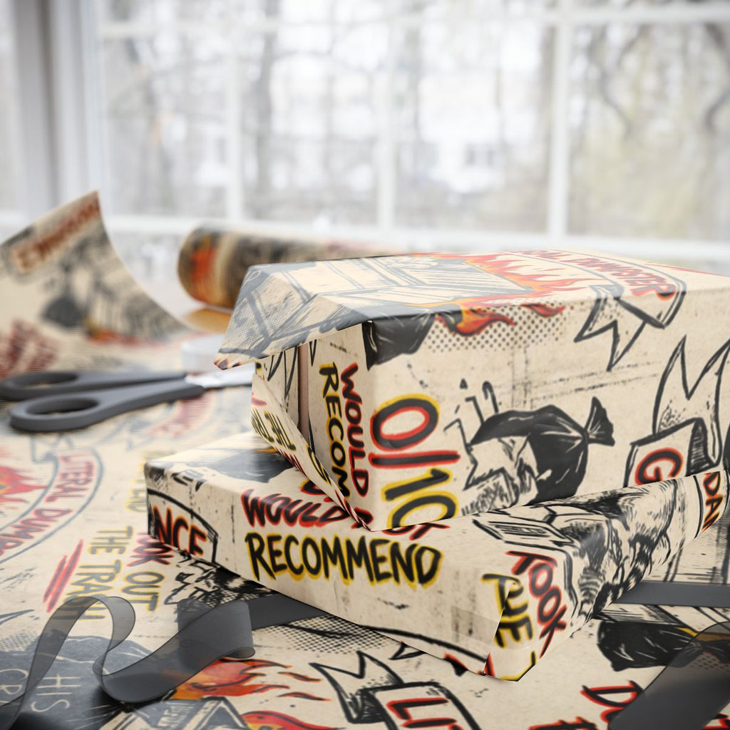 Vintage Comic Style Wrapping Paper for Unique Gifts