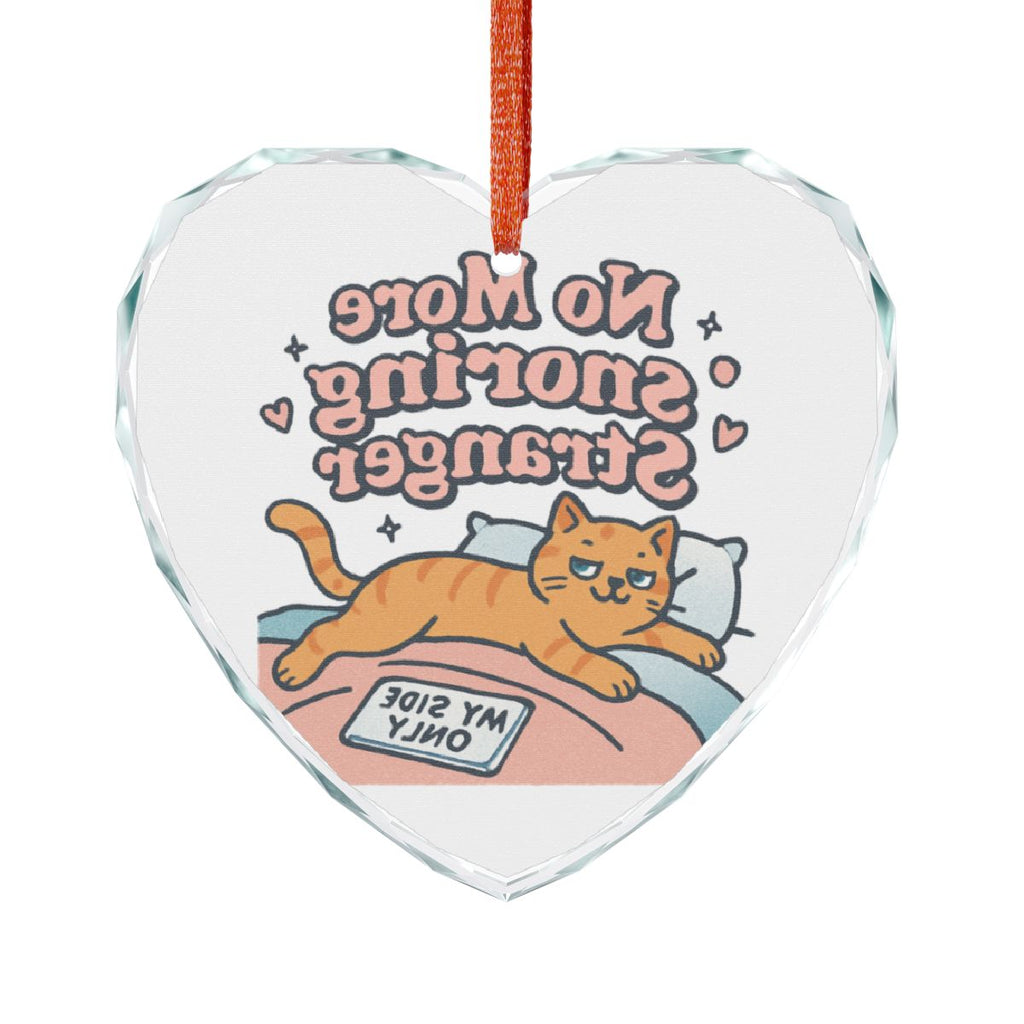 No More Snoring Stranger Funny Cat Ornament
