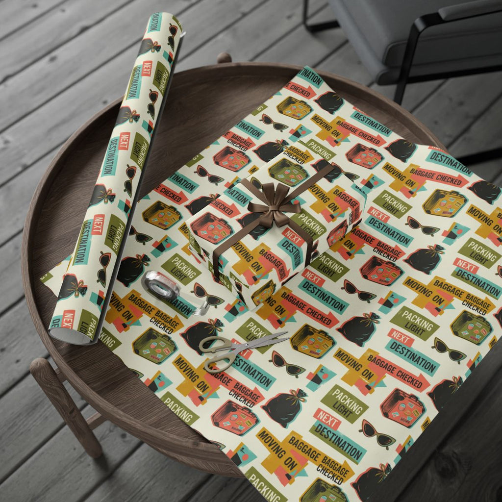 Suitcase Destination Wrapping Paper for Gifts