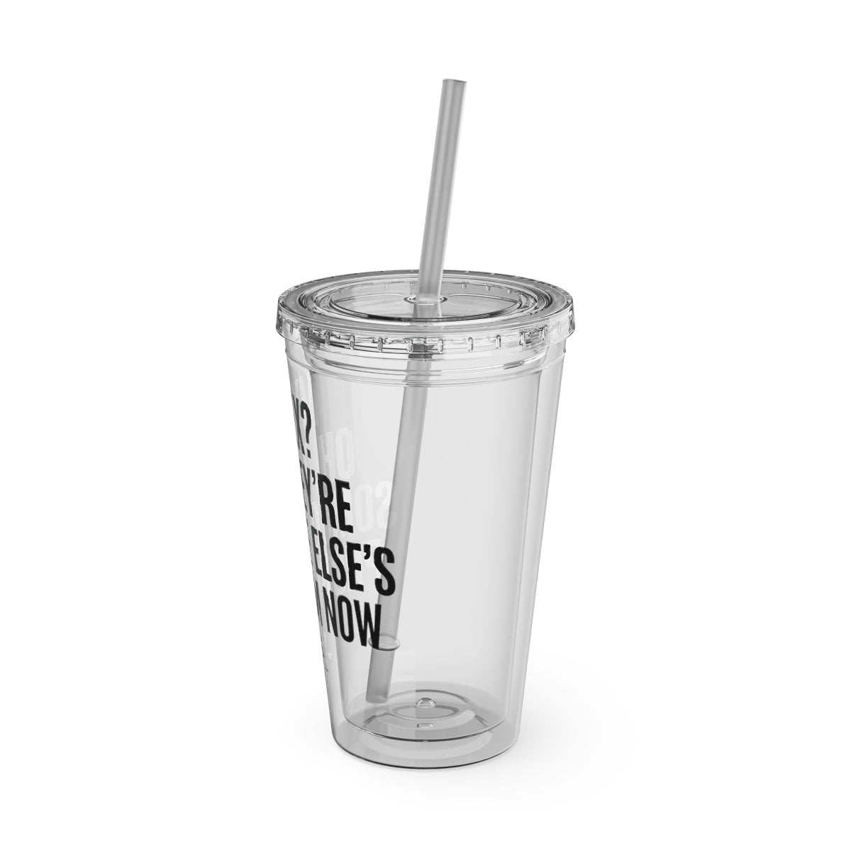 Clear Tumbler with Lid and Straw for Beverages