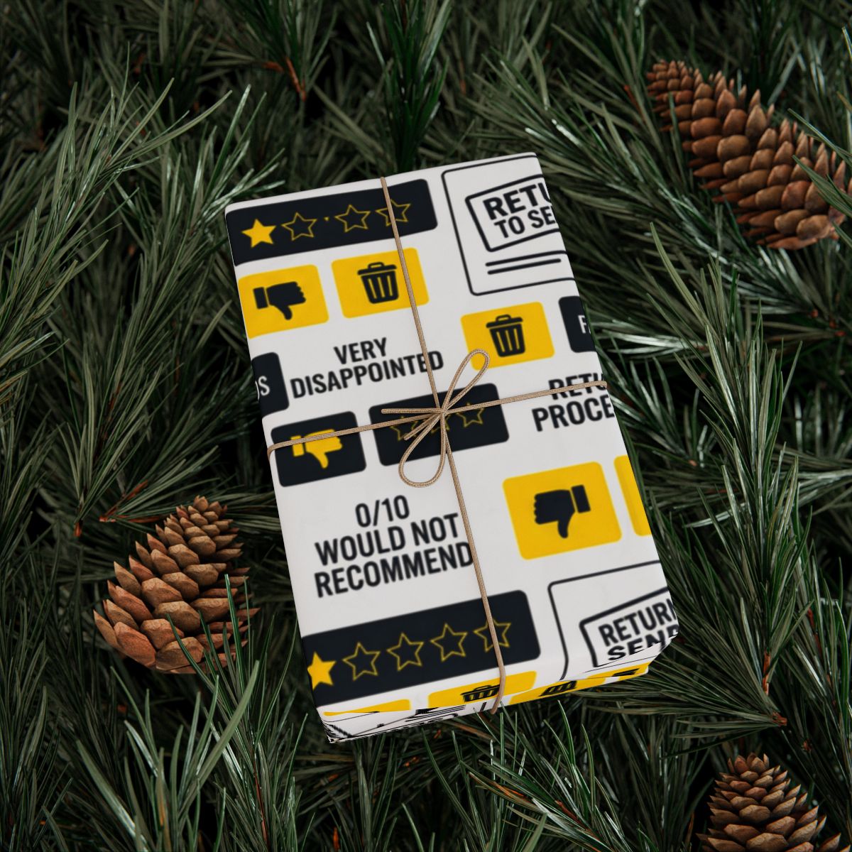 Humorous Gift Wrapping Paper for Holidays or Birthdays