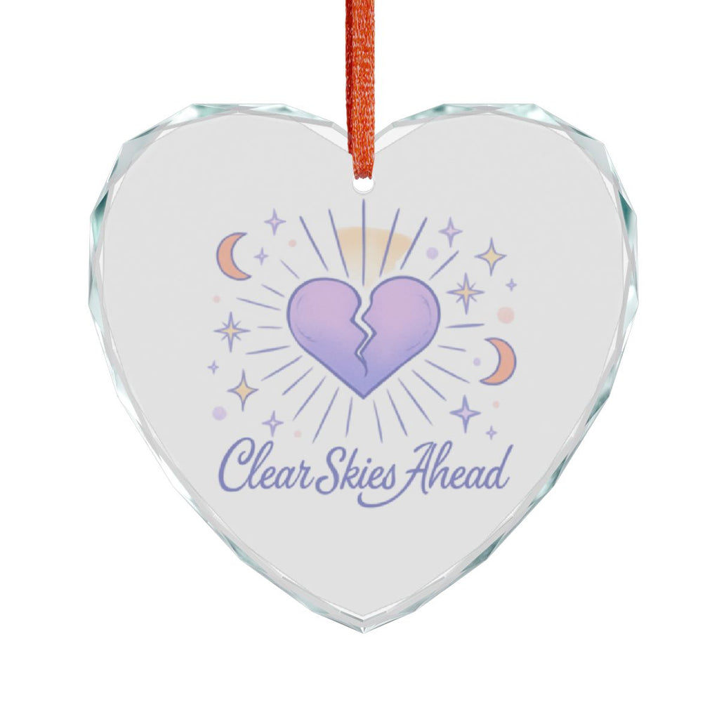 Clear Skies Ahead Heart Shaped Hanging Decor