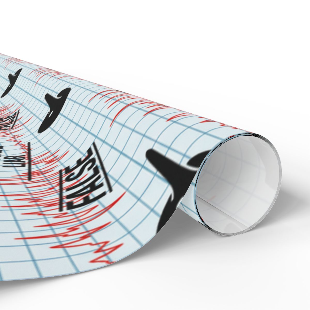 Custom Seismograph Themed Wrapping Paper Roll