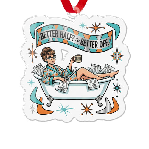 Better Half Try Better Off Decorative Ornament