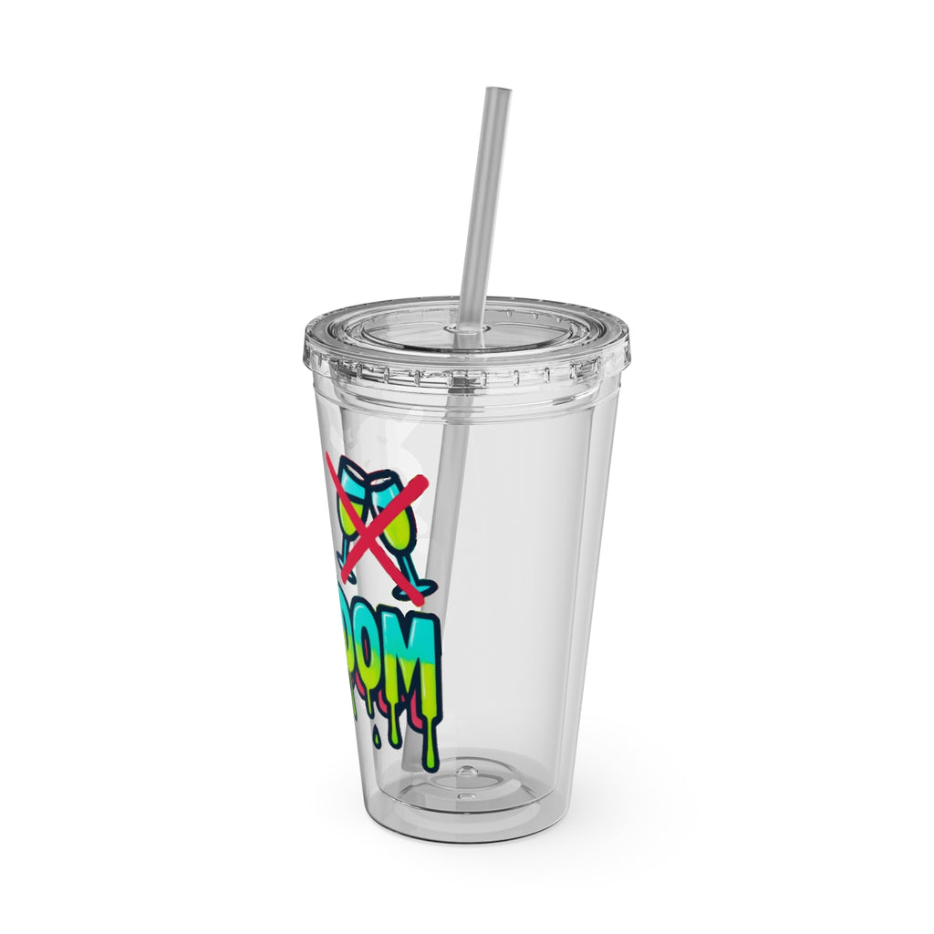 Boom Splash Graphic Clear Travel Tumbler