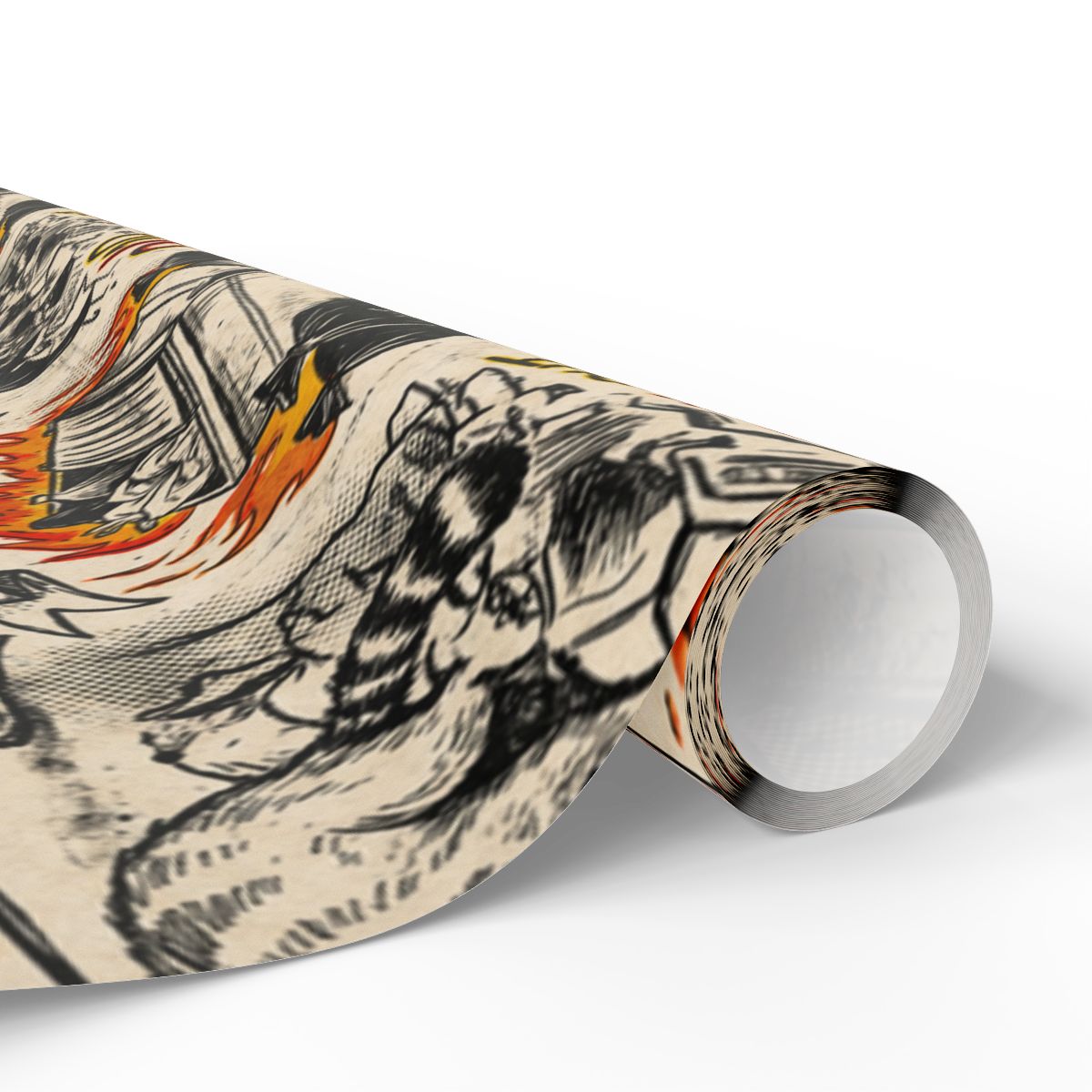 Intricate Sketch Design Paper Roll for Creative Projects