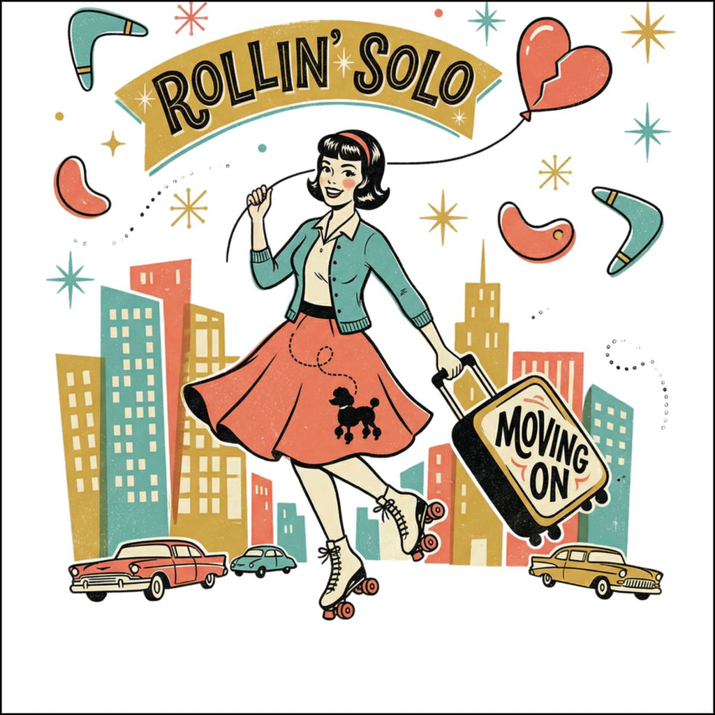 Rollin' Solo Moving On Retro Illustration Art