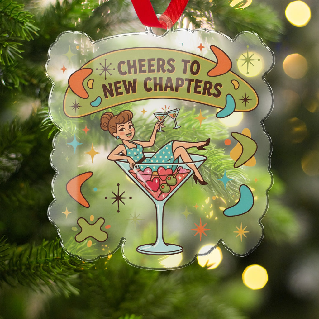 Cheers To New Chapters Festive Holiday Ornament