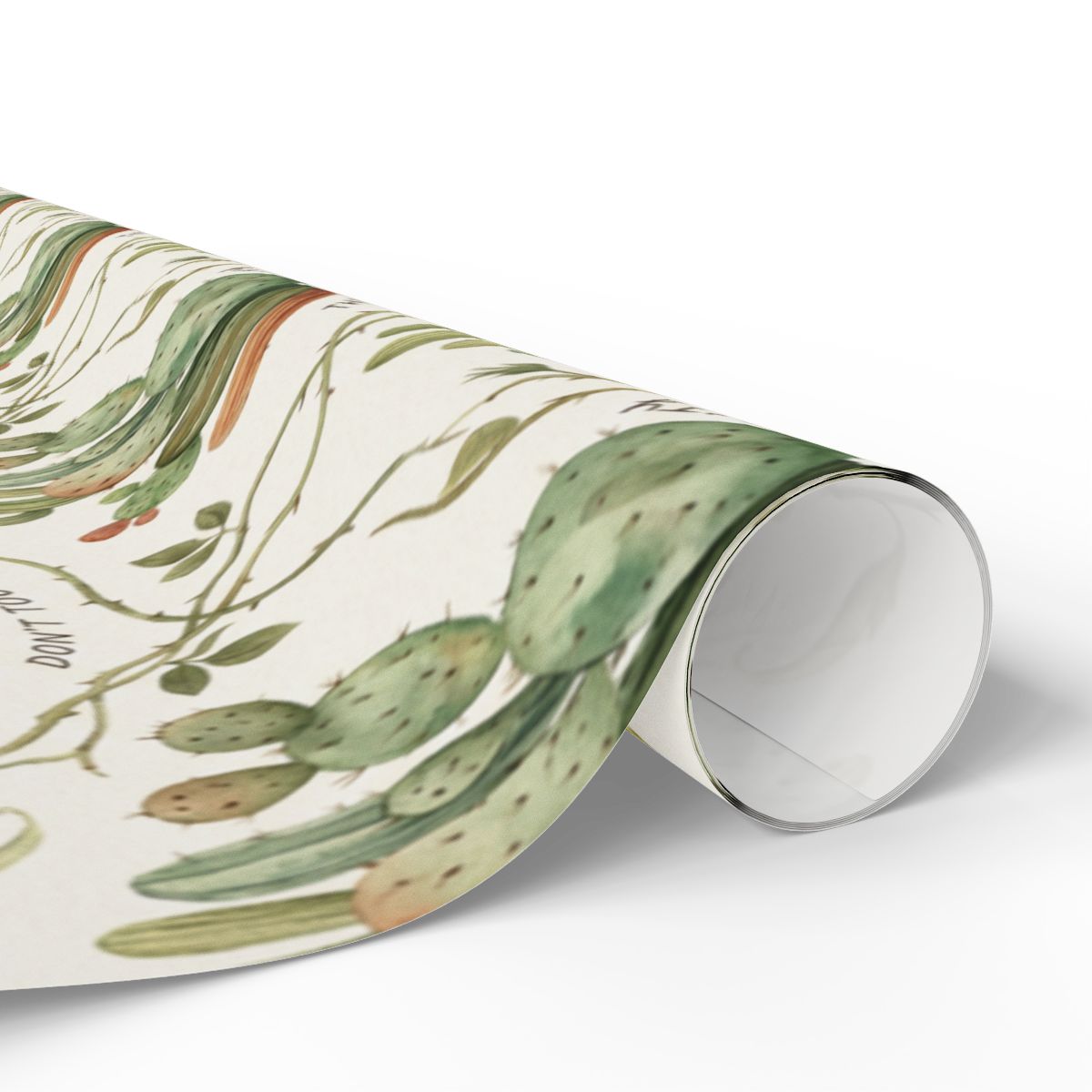 Green Cactus Design Print for Home Wall Decor