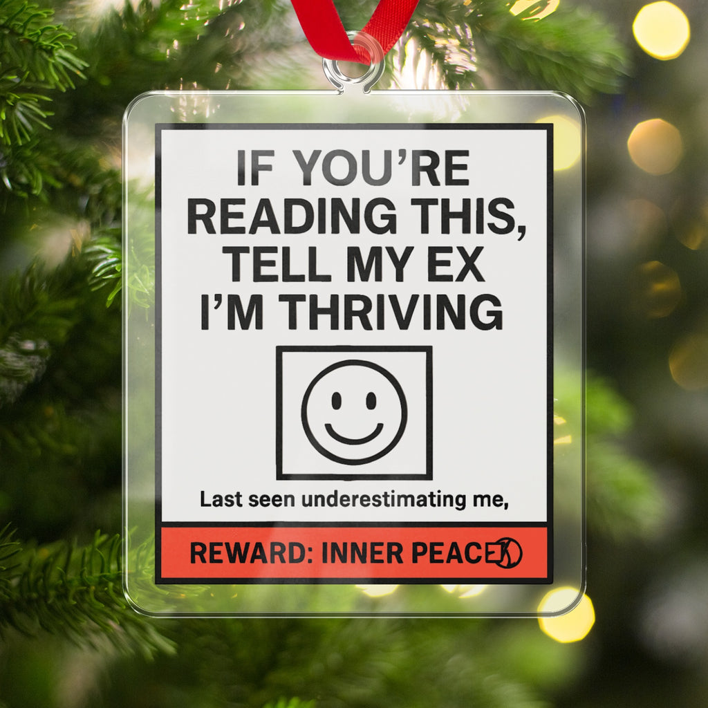 Funny Relationship Quote Ornament for Christmas Tree