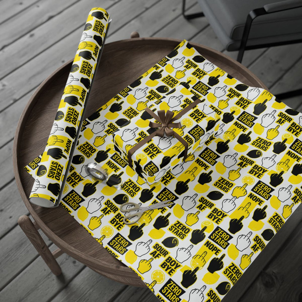 Humorous Wrapping Paper With Assorted Bold Designs