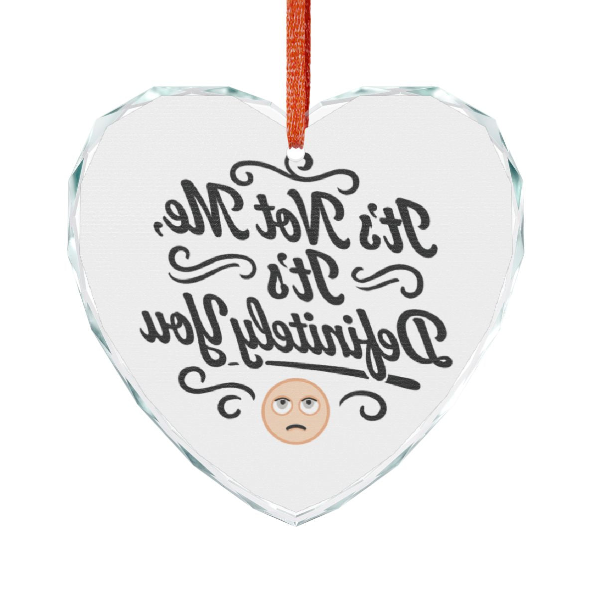 It's Not Me It's Definitely You Funny Ornament
