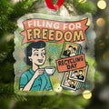 Filing For Freedom Retro Holiday Decoration