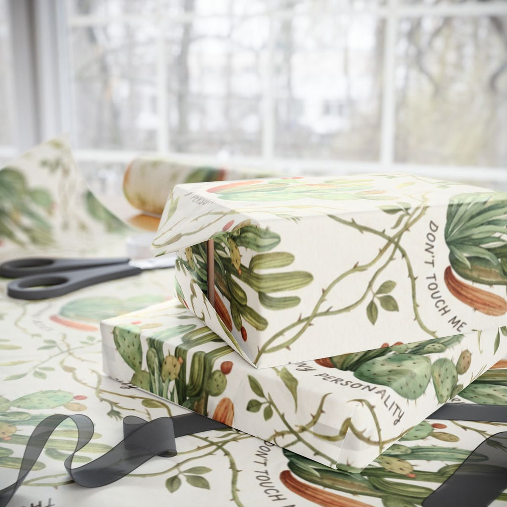 Decorative Cactus Gift Wrapping Paper for Unique Packages