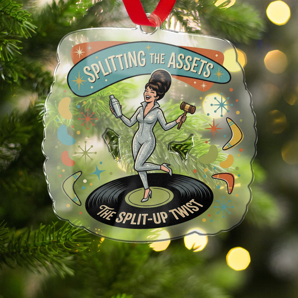 Splitting the Assets The Split-Up Twist ornament