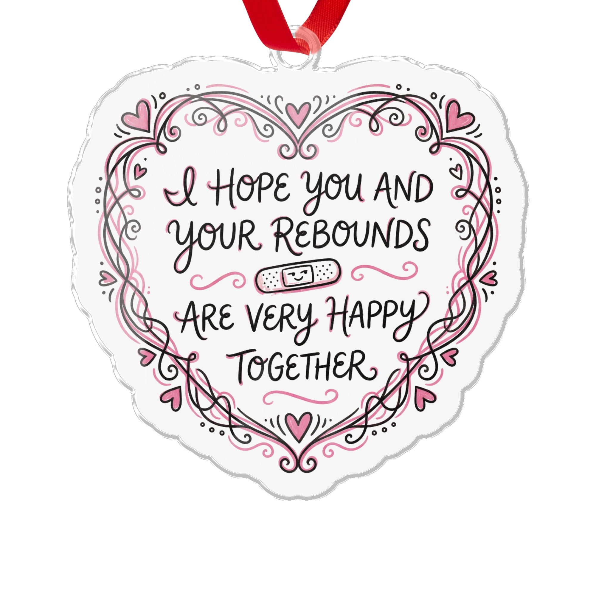 Heart Shaped Ornament with Message Design