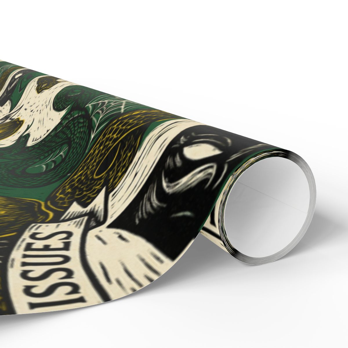 Bold Artistic Snake Design Rolled Canvas Print