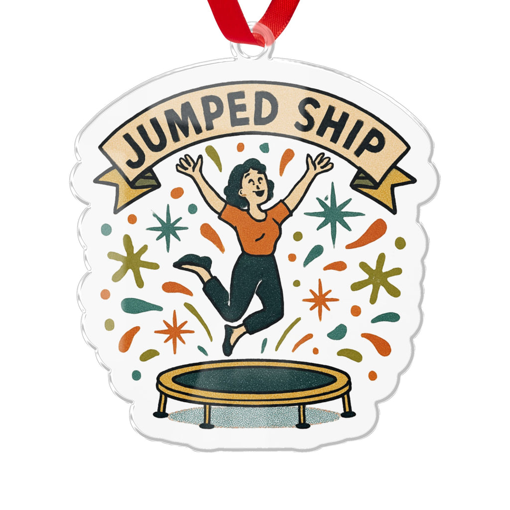 Jumped Ship Design Decorative Ornament