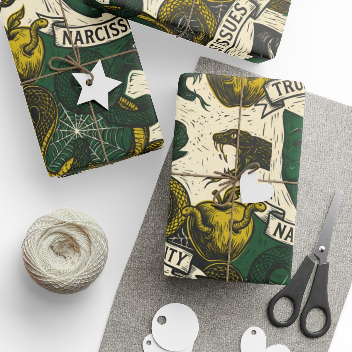 Intricate Mythical Creatures Print Wrapping Paper