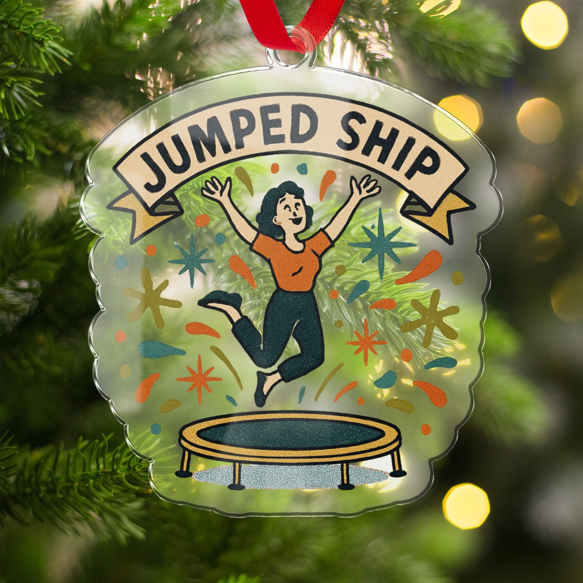 Jumped Ship Ornament for Festive Celebrations